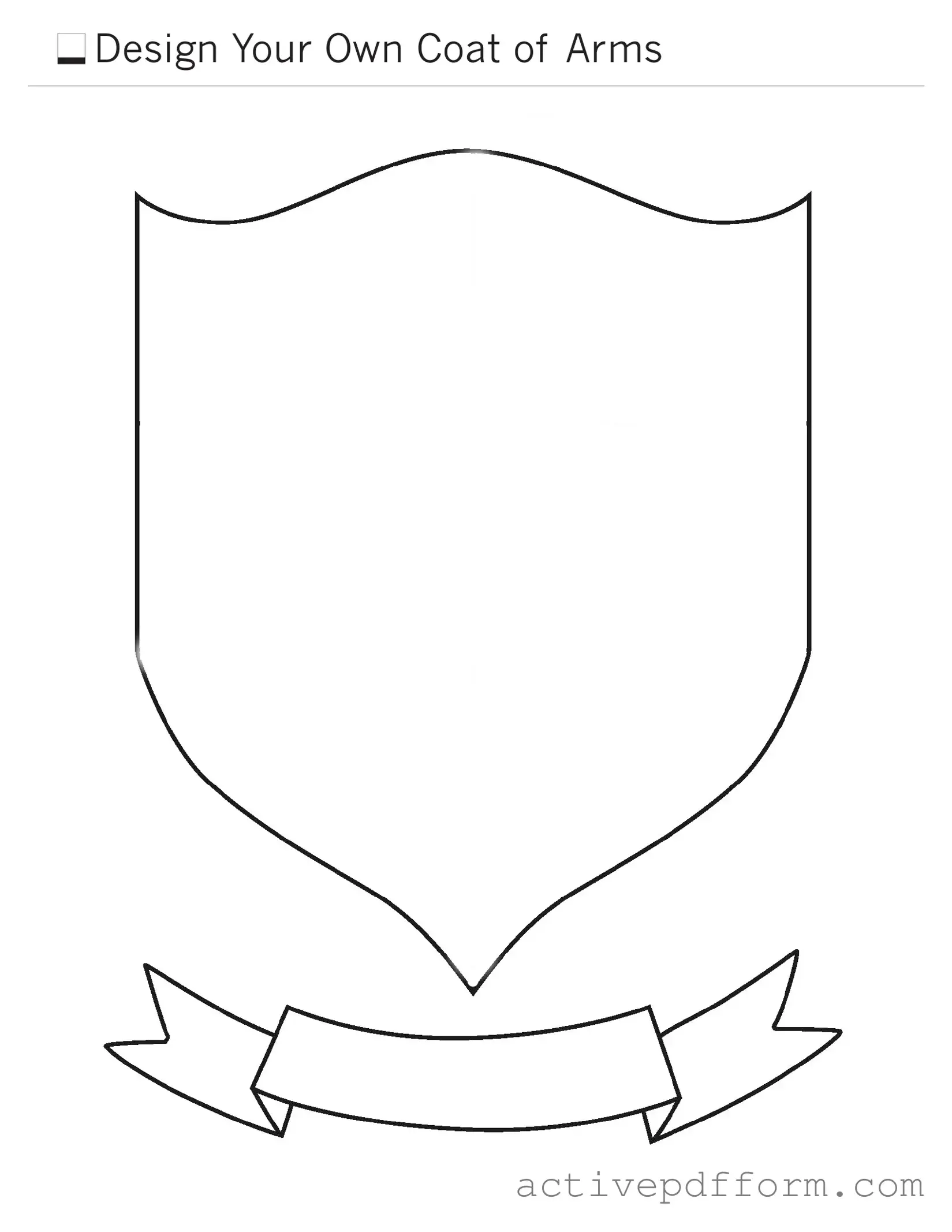 Free Coat Of Arms Template