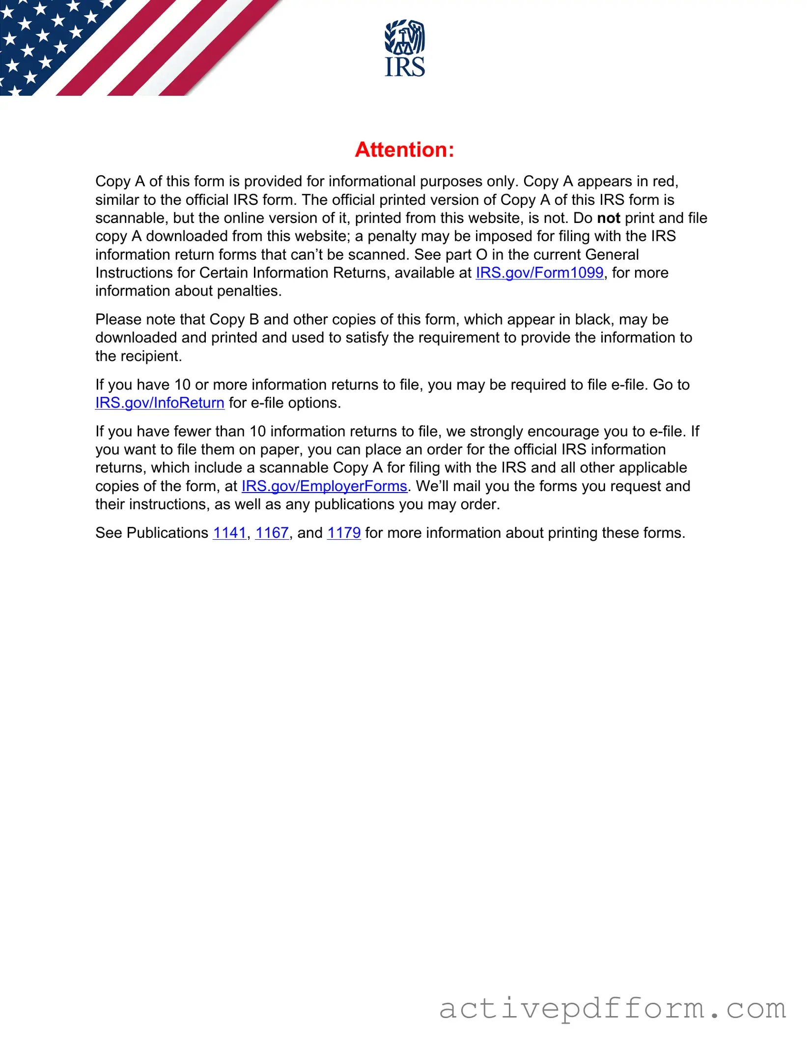 Free IRS 1099-MISC Template