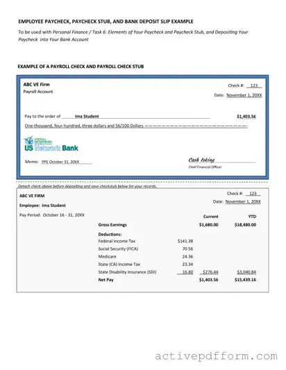 Free Payroll Check Template