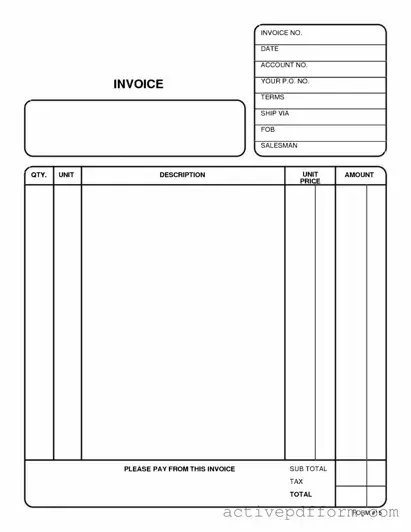Free Free And Invoice Pdf Template
