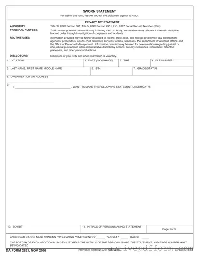 Free Da 2823 Template