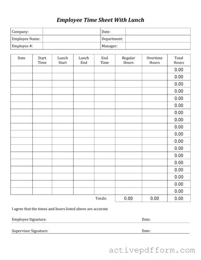 Free Time Card Template
