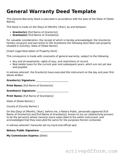 Blank Deed Document